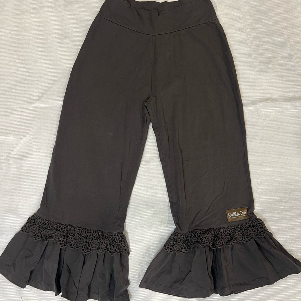 Matilda Jane Charcoal Ruffle Pants